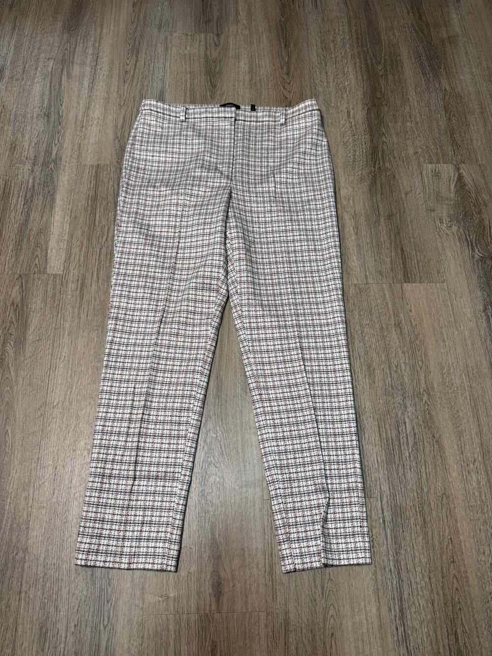 Theory Women's Multicolor Plaid Dress Pants
